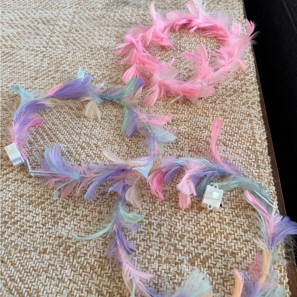 Colorful Feather Headband Set
